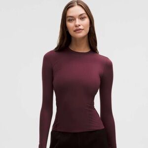 Lululemon Wundermost Ultra-Soft Nulu Crewneck Long-Sleeve Shirt